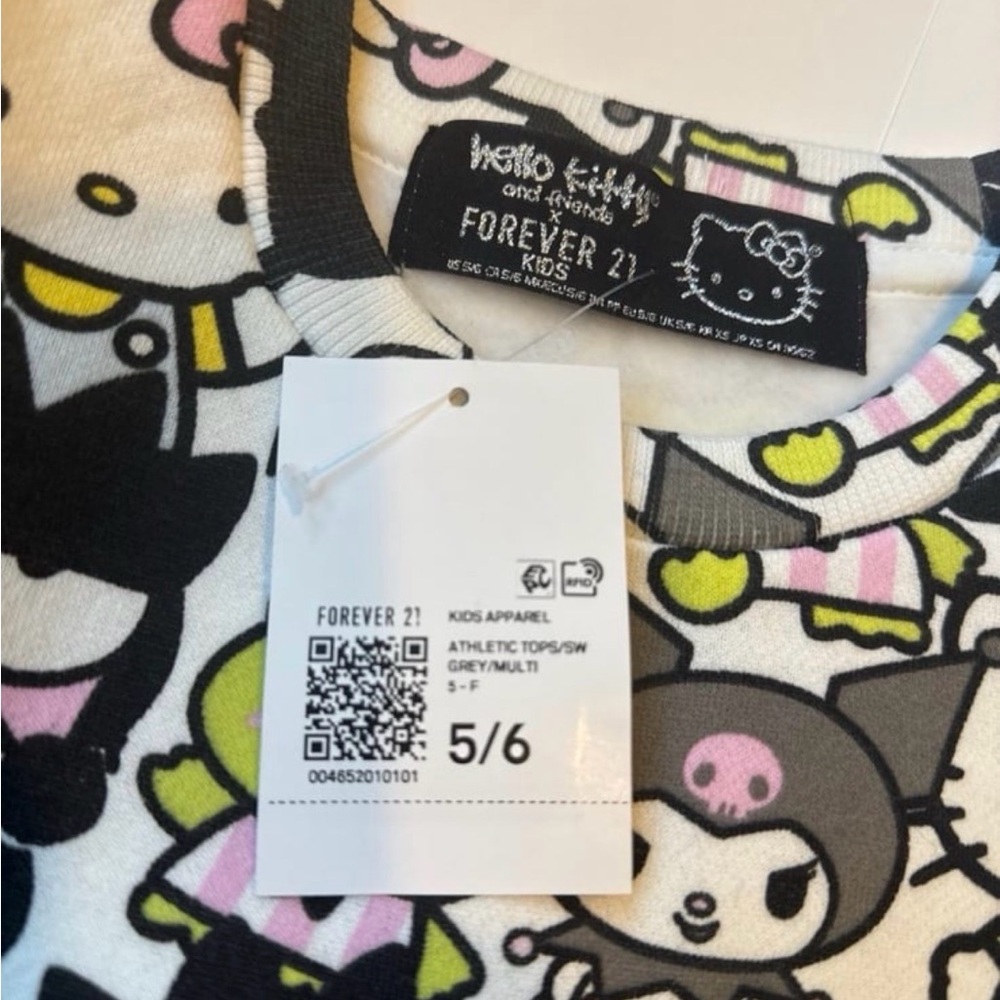 Hello Kitty Kids Graphic Sweatshirt Multicolor - Picture 2 of 4